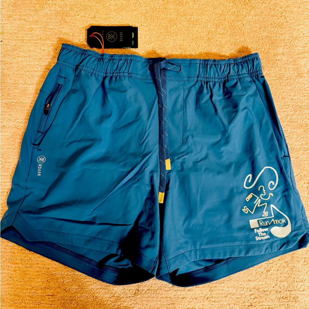 Roark Run Amok tech running shorts. NWT